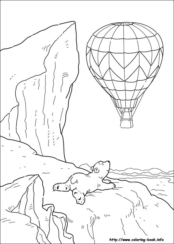 Little Polar Bear coloring picture